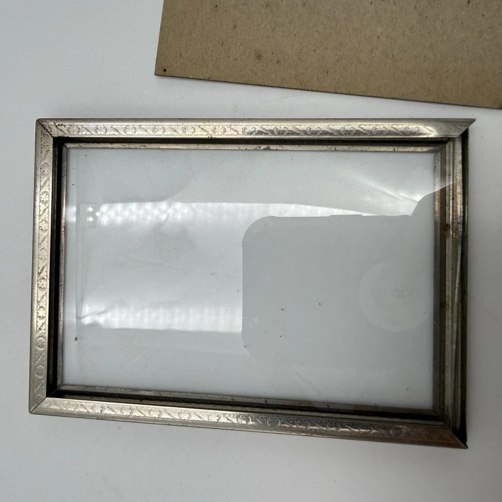 Lot 3 Vintage Gold Metal Picture Frame Ornate Bifold Wall Gallery Table Stand